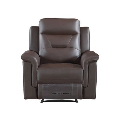 Nato 1 Seater Half Leather  Recliner - Brown
